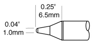 OKI METCAL - STTC-101P - 烙铁头 锥形 1MM