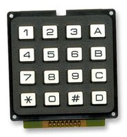 MULTICOMP - MCAK1604NBWB - 键盘 4X4 塑料