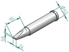 ERSA - 0102CDLF24/SB - 烙铁头 凿形头 2.4MM