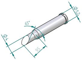 ERSA - 0102ADLF40/SB - 烙铁头 斜面 4.0MM