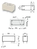 TYCO ELECTRONICS / AXICOM - 3-1393224-5 - 继电器 PCB DPCO 12VDC