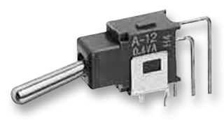 NKK SWITCHES - A18AV - 拨动开关 水平操作 单刀双掷 (通)-断-(通)