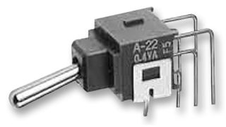 NKK SWITCHES - A2RAV - 拨动开关 水平操作 双刀双掷 (通)-通