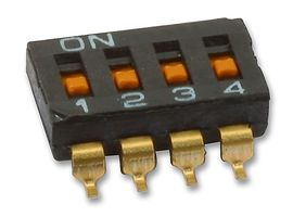 OMRON ELECTRONIC COMPONENTS - A6S-4102-H - 开关 DIP SMD 4路