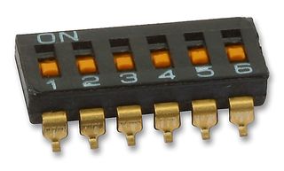 OMRON ELECTRONIC COMPONENTS - A6S-6102-H - 开关 DIP SMD 6路