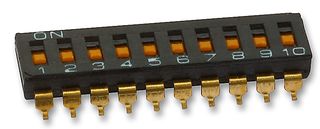 OMRON ELECTRONIC COMPONENTS - A6S-0102-H - 开关 DIP SMD 10路