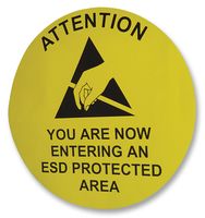 MULTICOMP - ENT FLOOR SIGN UK - 地板标志 ESD 直径30CM