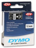 DYMO - 45021 - 标签打印带 白字/黑底 12MM