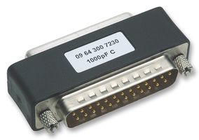 HARTING - 09 64 300 7230 - 适配器 D-sub 滤波型 1000pF 25路